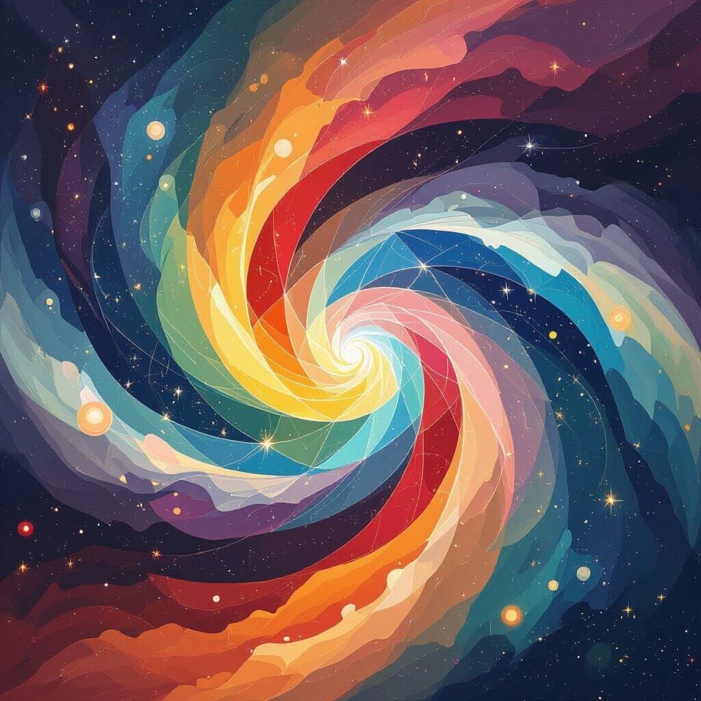 Cosmic Wonder Abstract Digital Painting