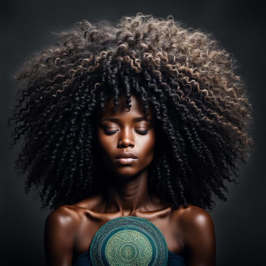 African Woman: First Breath, New Life, Gaia