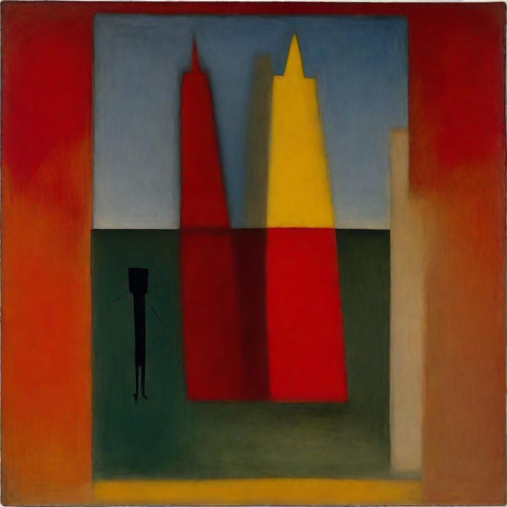 Melancholy Suitcase: A Homage to Miró and Rothko