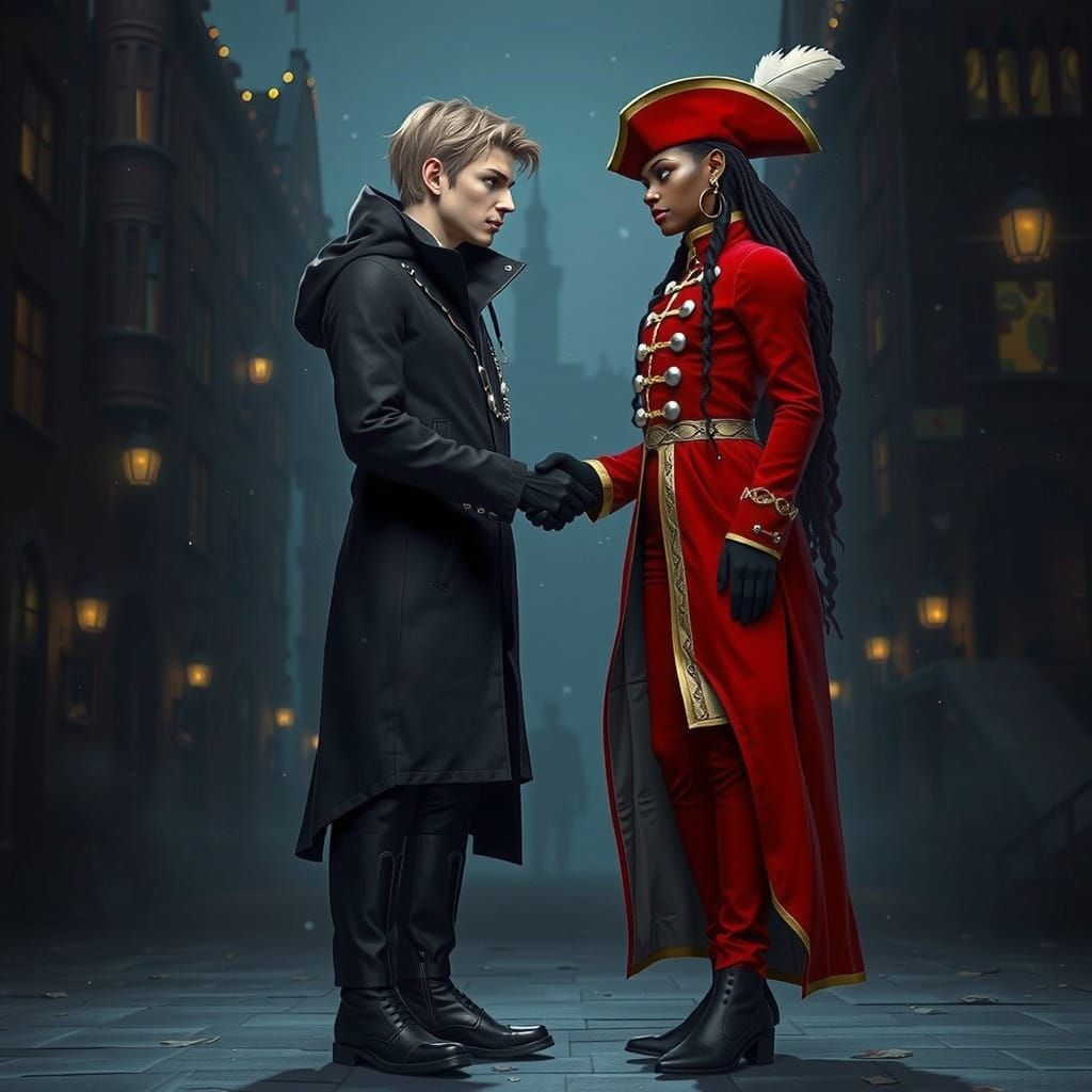 Fantasy Warrior in Regal Garb