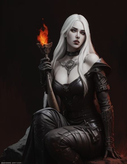 Gothic Fantasy Warrior in Chains