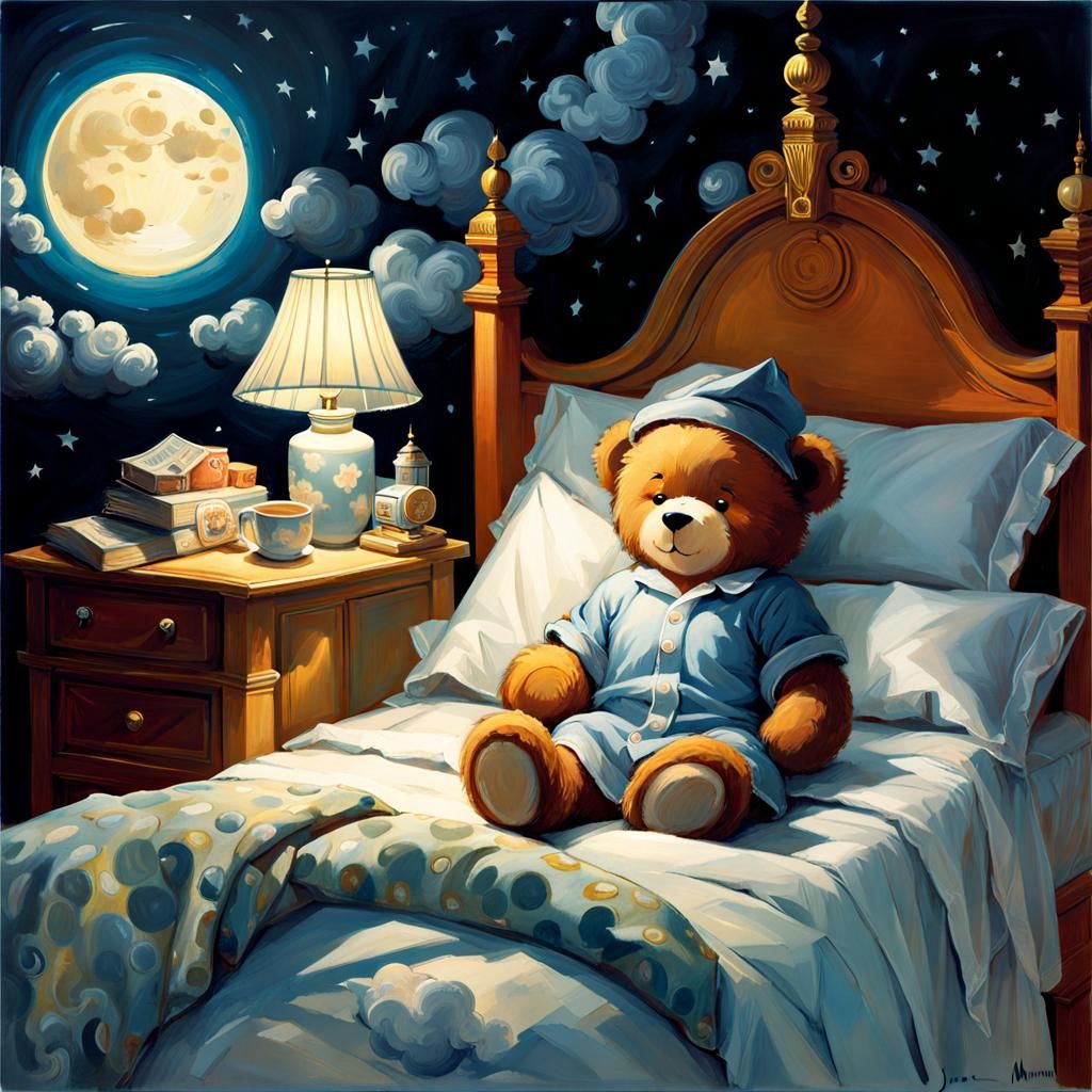 Ted E. Bear in "The Land Of Nod"