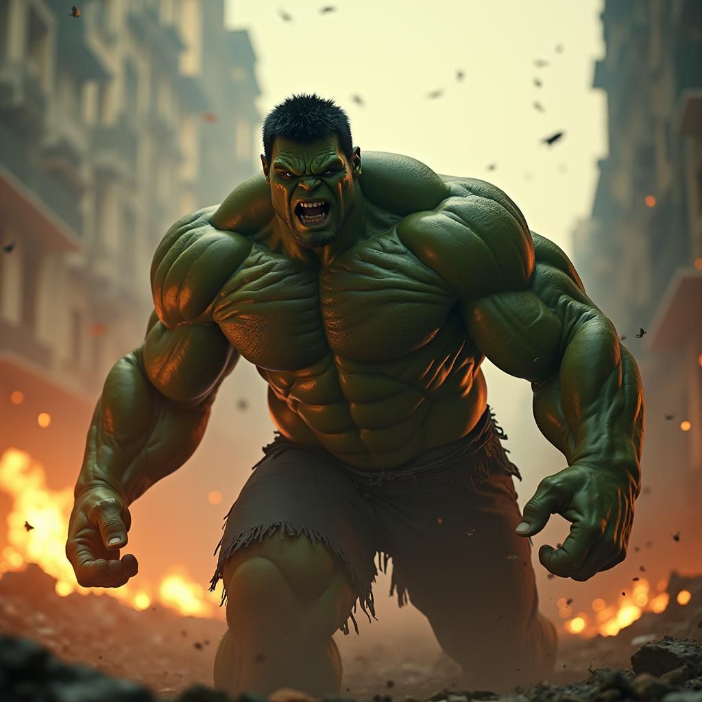 Hulk Defeats Thanos in Epic Cinematic Battle