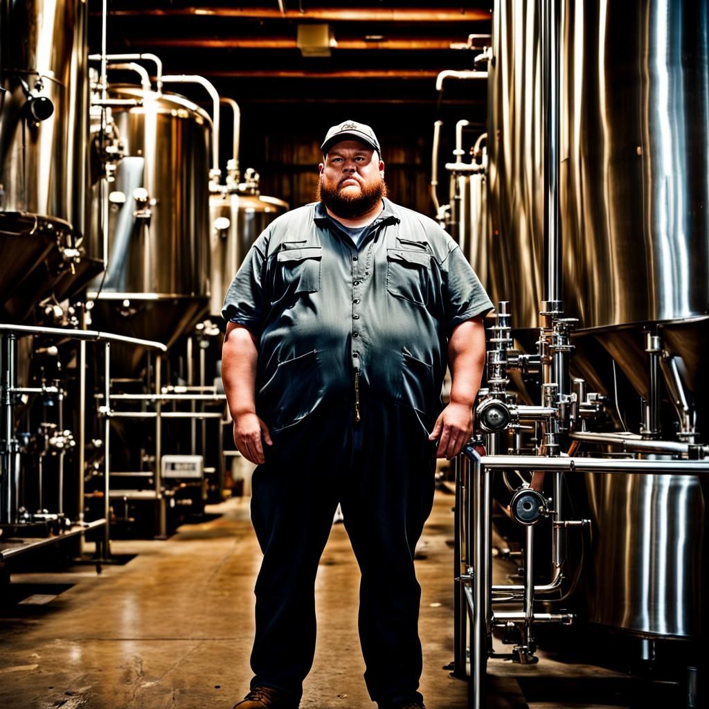 Hyperrealistic Image of a Man at Deep Creek Brewery