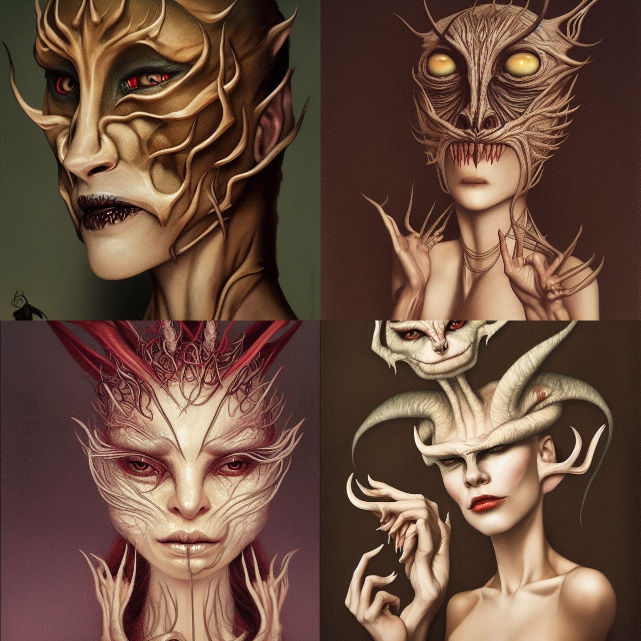 Monstrous Animal Hybrid Portrait in 16K Resolution