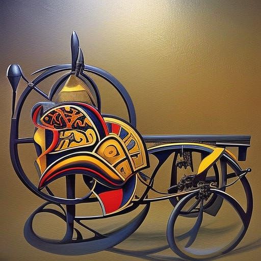 Tandem Bicycle as da Vinci Inspired Art