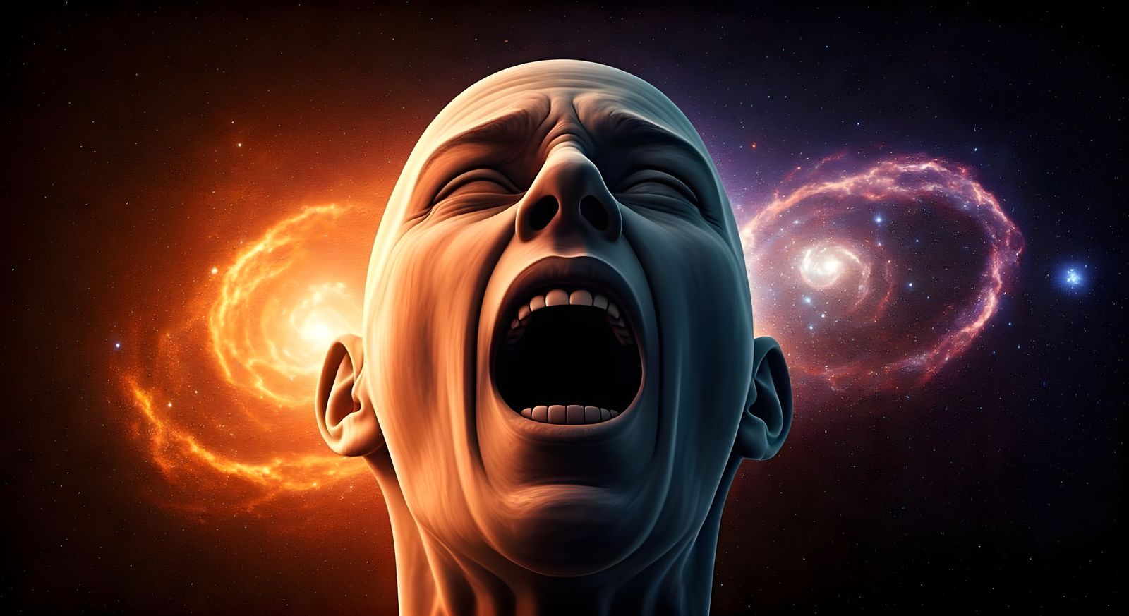 Epic Galaxy Horror in Hyperrealistic Style