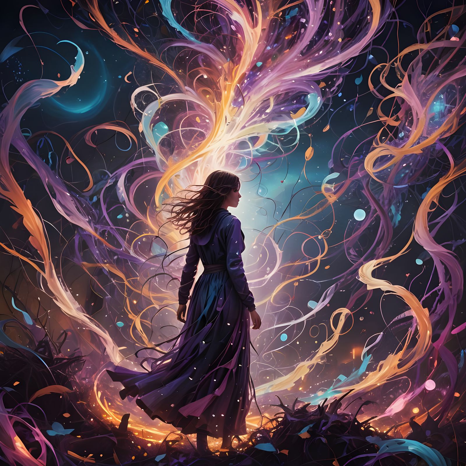 Eerie Creatures in a Chaotic, Empty World