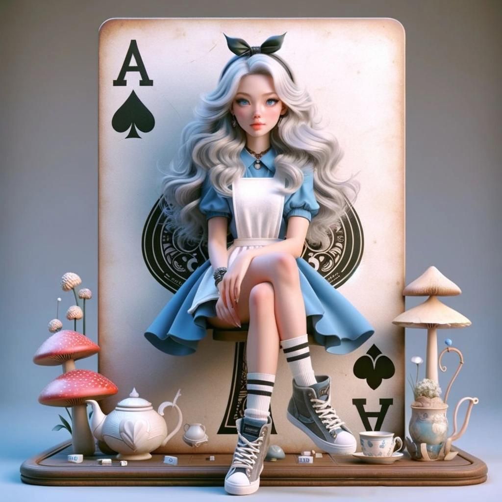 Alice in Wonderland Inspired Digital Art