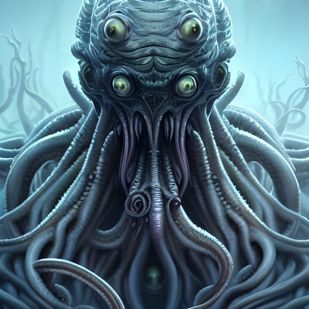 Sinister Cthulhu Claymation Key Visual in 8K