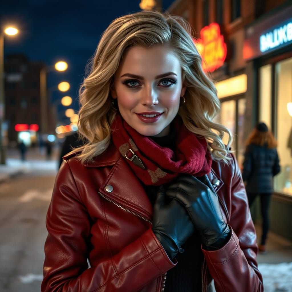 Stylish Kara Zor-El Portrait with Expressive Design