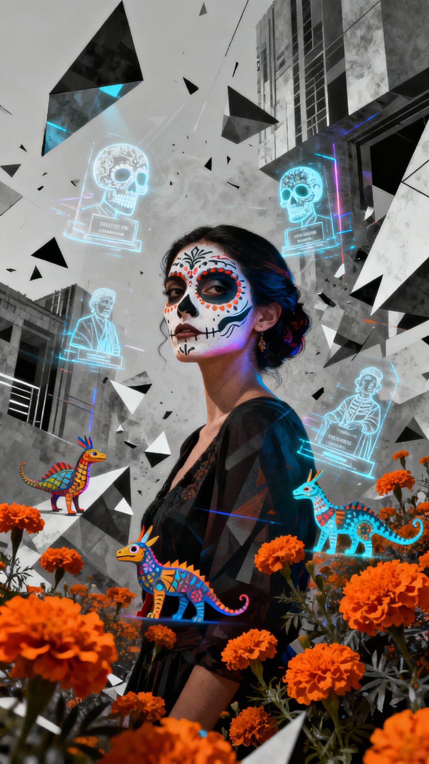 Day of the Dead 2150: Ancestor Holograms & Vibrant Celebrati...