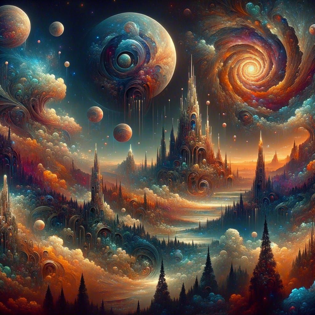 Fantastical Matte Painting in 8K Resolution