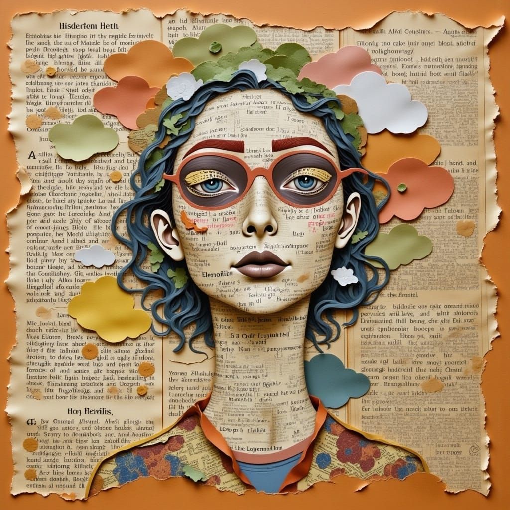 AI Generated Mixed Media Style Image