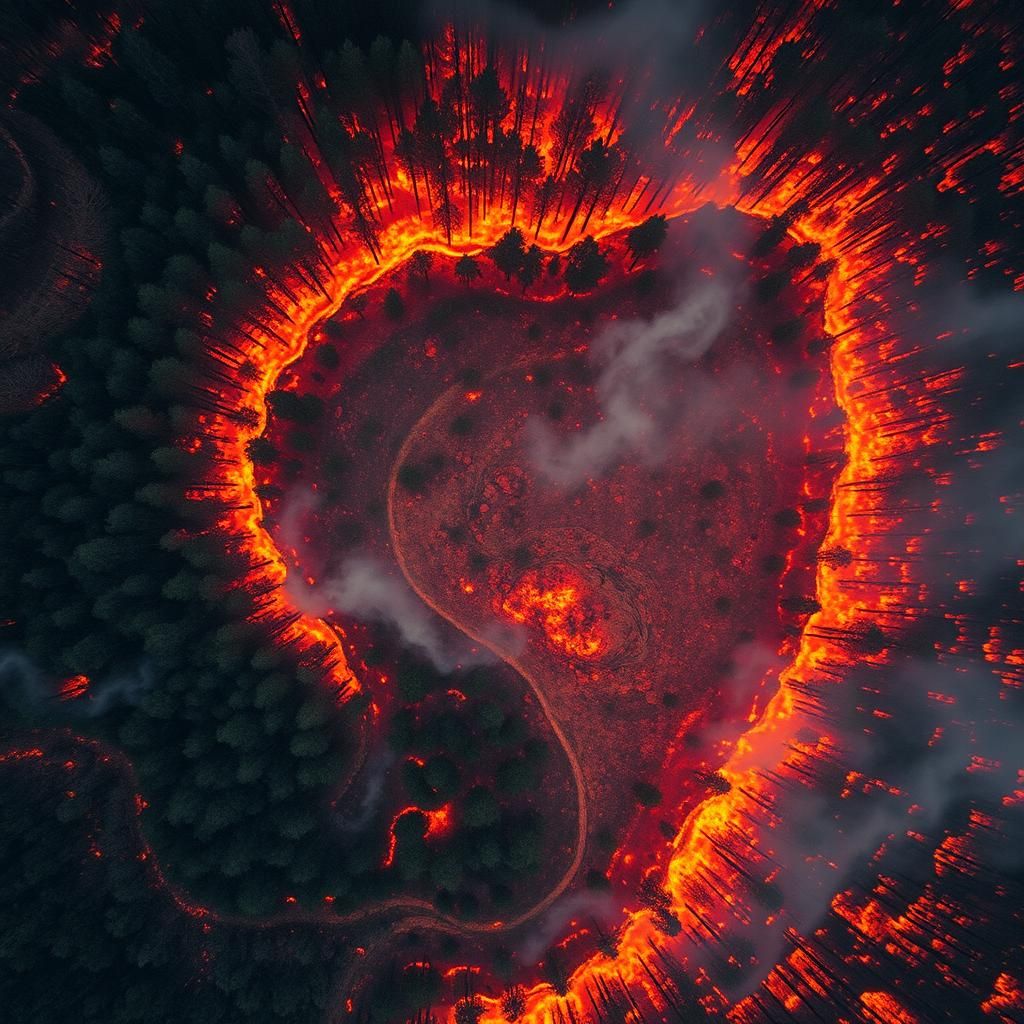 Inferno: Forest Fire as Haunting Landscape Photography