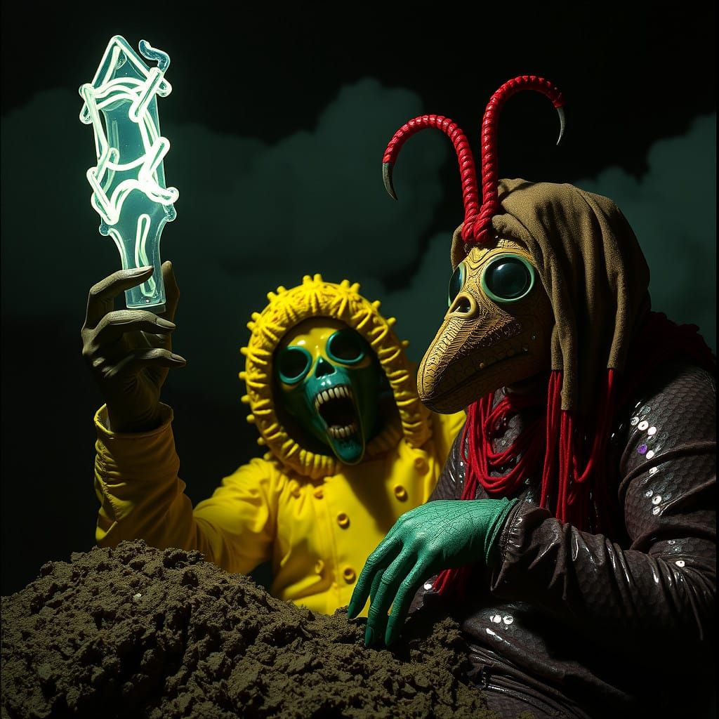 Surreal Cheese Sloth in Grotesque Pop Art Style