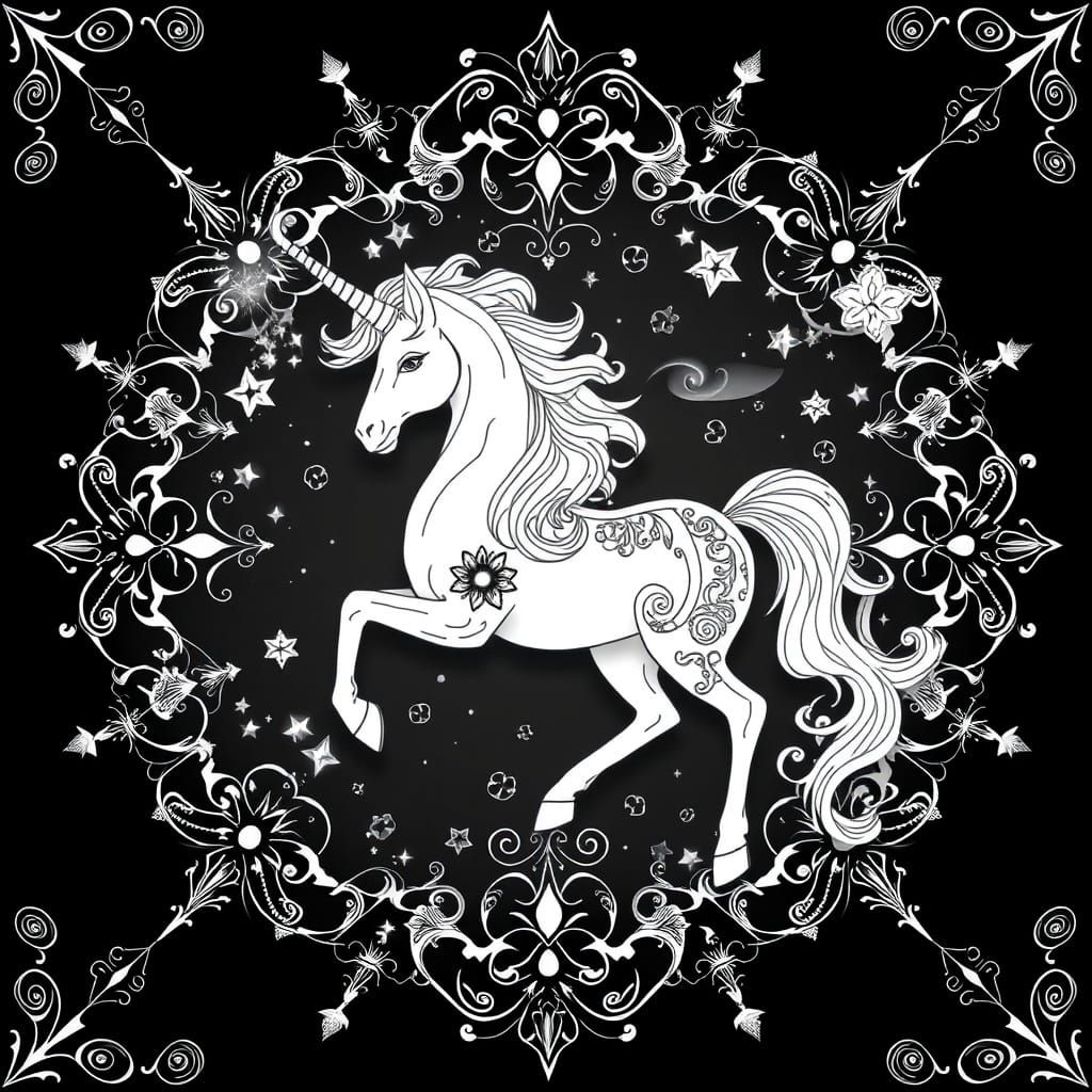 A beautiful coloring book coloring page, created in black an...