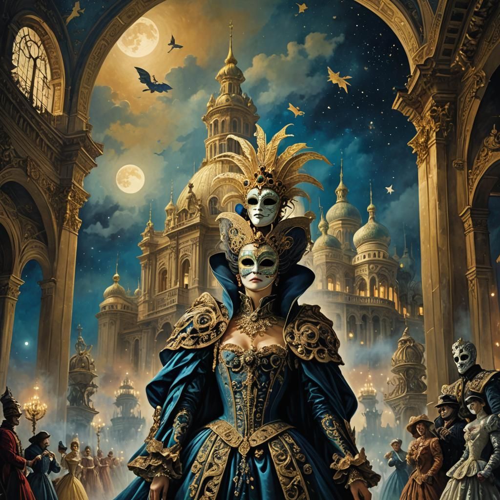 Baroque Masquerade Ball Under the Stars