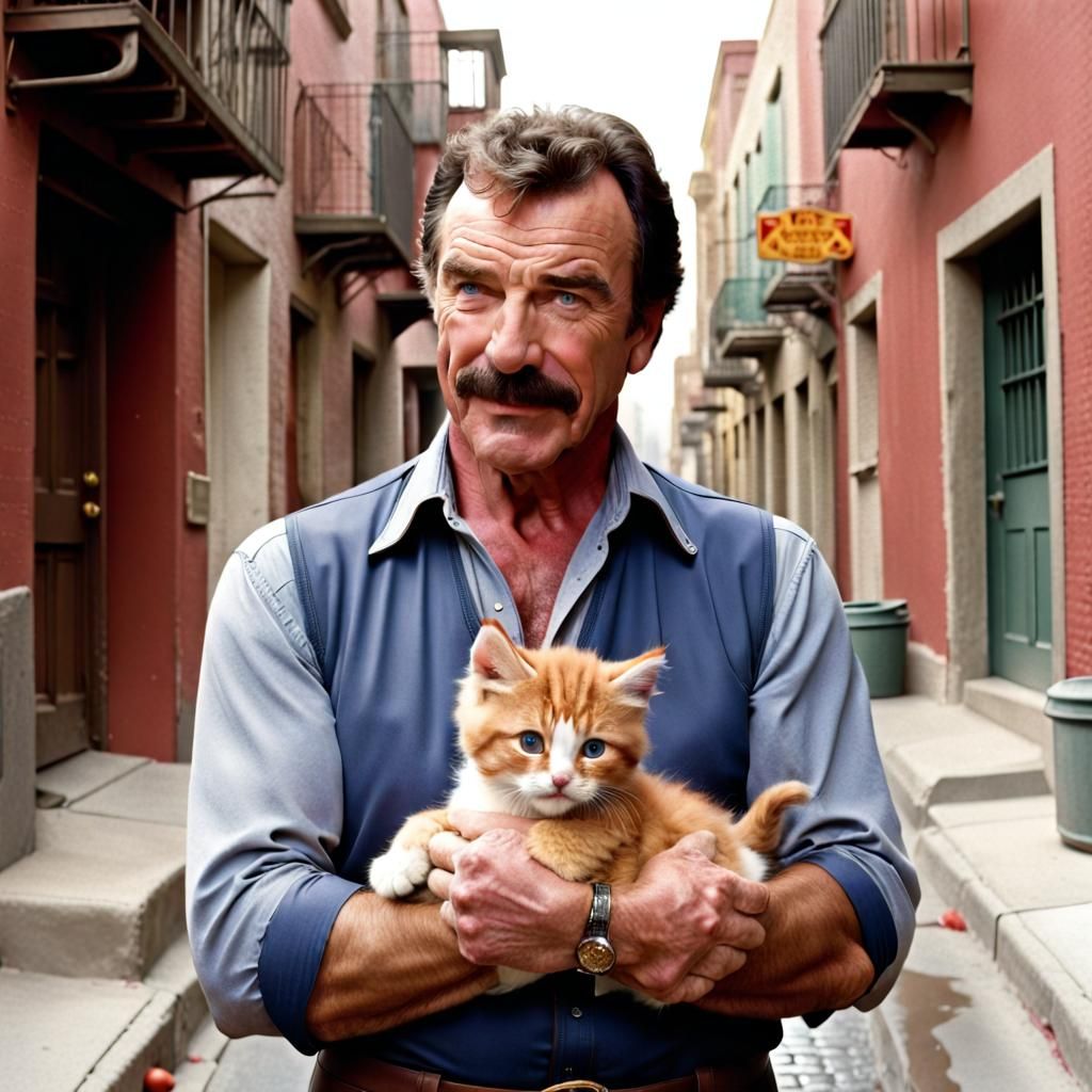 Tom Selleck Cat Trouble.