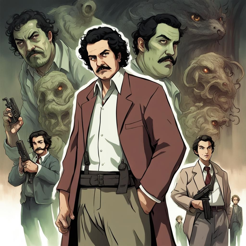 Pablo Escobar in Call of Cthulhu RPG: Anime Style
