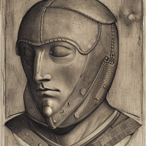 portrait of Renaissance knight