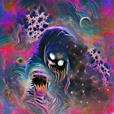 AI Generated Cosmic Horror Image