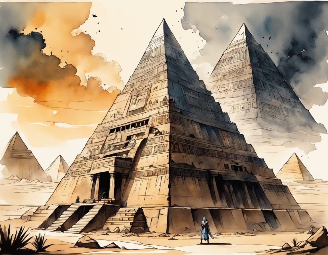 Egyptian God Seth Reigns Over a Fantastical Pyramid City