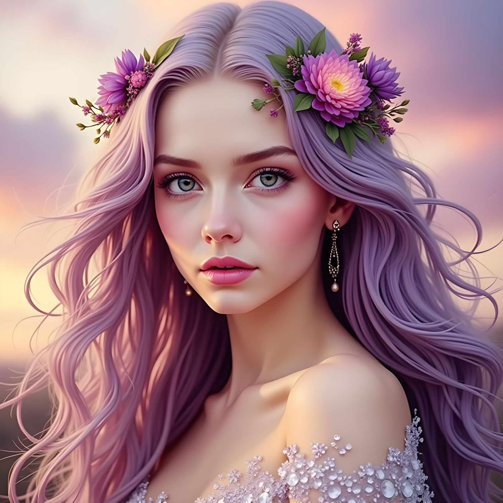 Angel Maiden in Elegant Motion