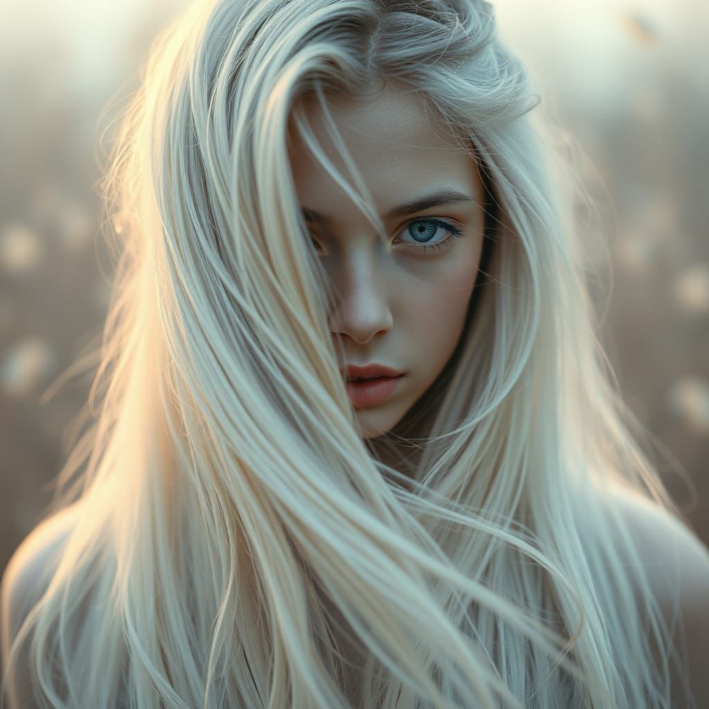 Ethereal Teen Girl in Dreamy Digital Art Style