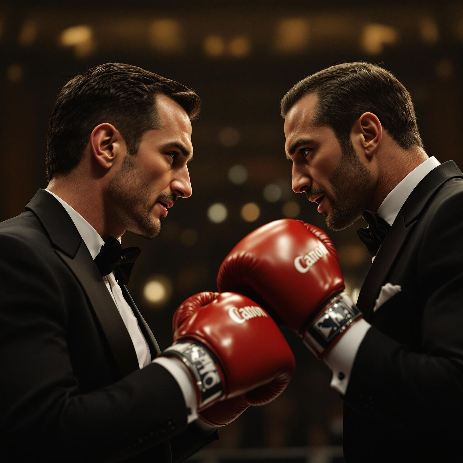 Tuxedoed Actors Face Off in the Oscars Boxing Ring