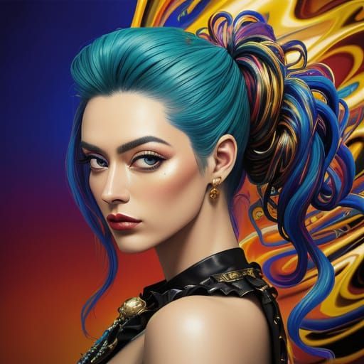 Surreal Hairstylist in Salvador Dali Style