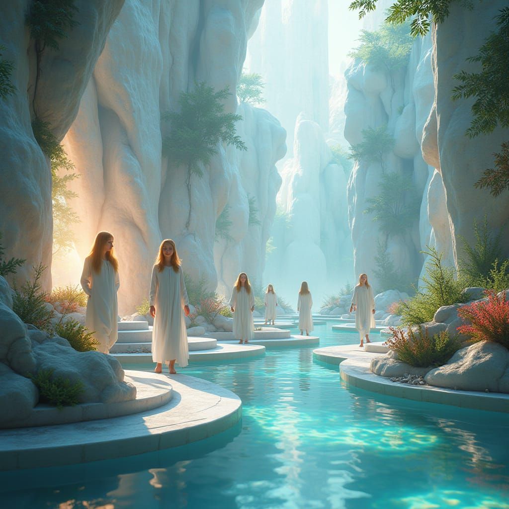 Ethereal Pleiadian Metropolis in Luminous Harmony