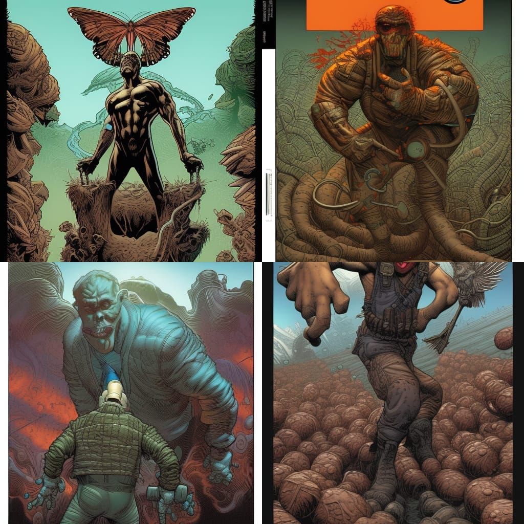 Fertilizer Superhero Comic Book Art