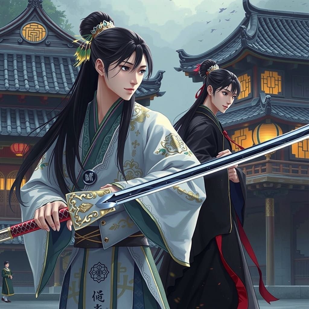 Eastern Heroes in Traditional Attire