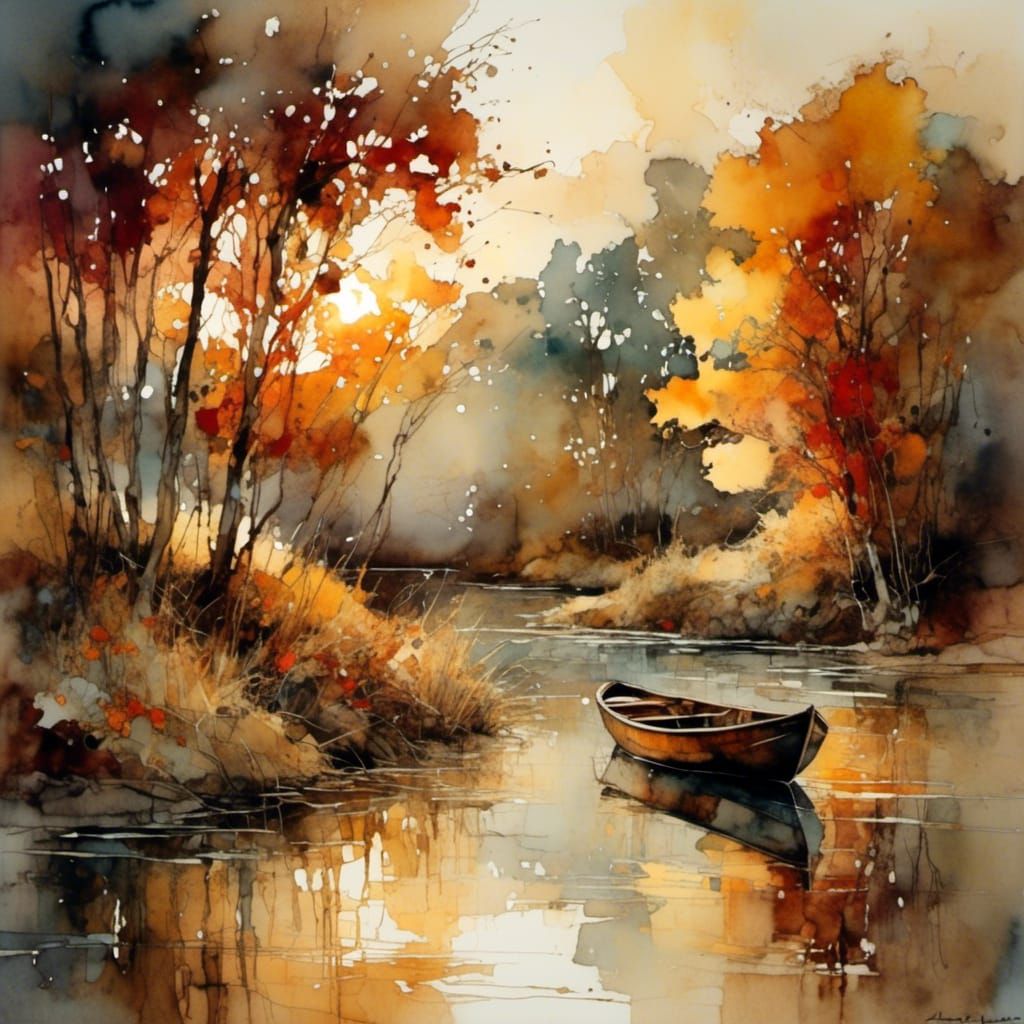 Enjoying an autumn day