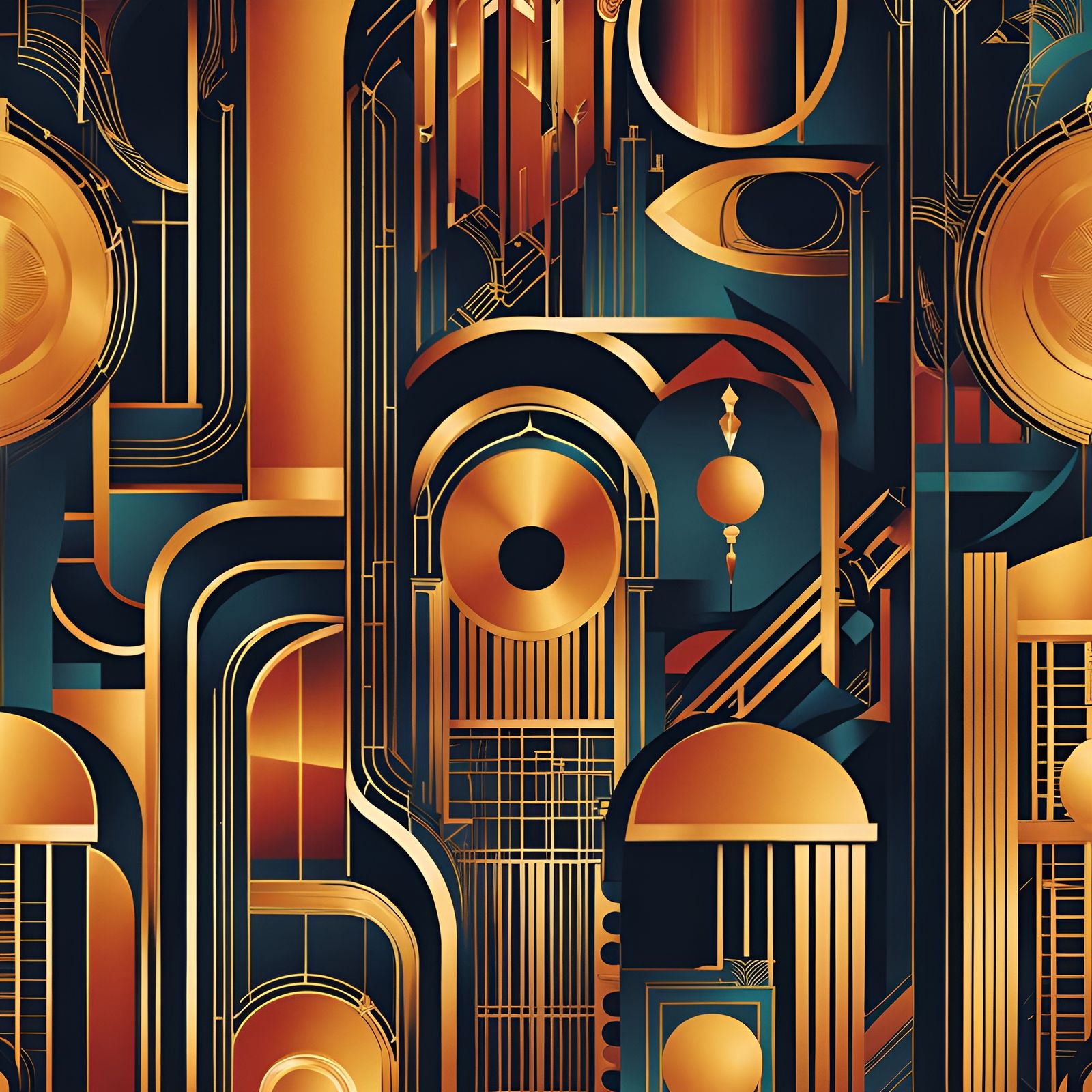 Art Deco Jazz Magazine Cover Art