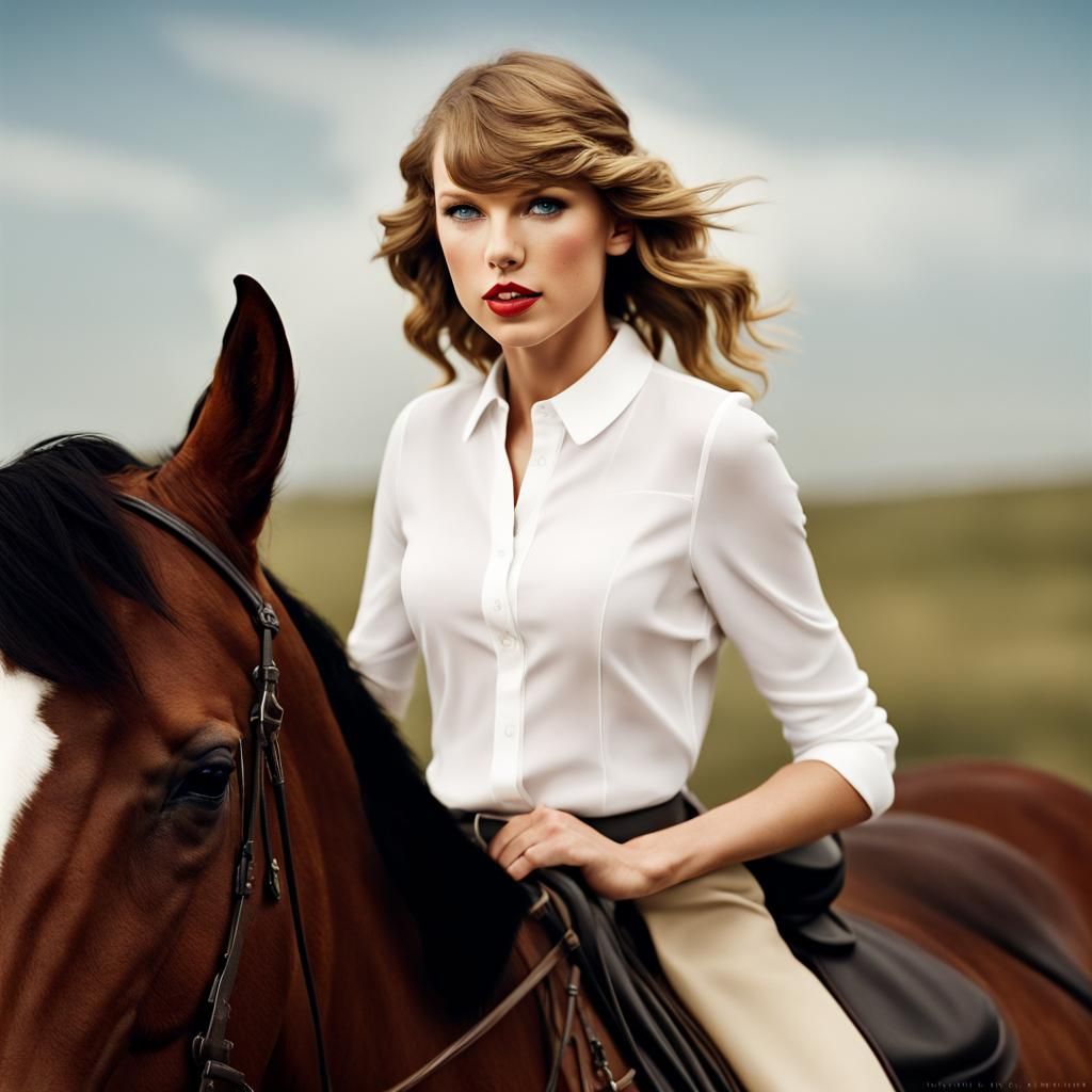 Taylor Swift Horseback Portrait: Professional Photography St...
