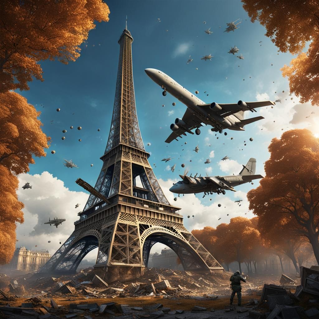 Eiffel Tower Disaster: Military Plane Crash