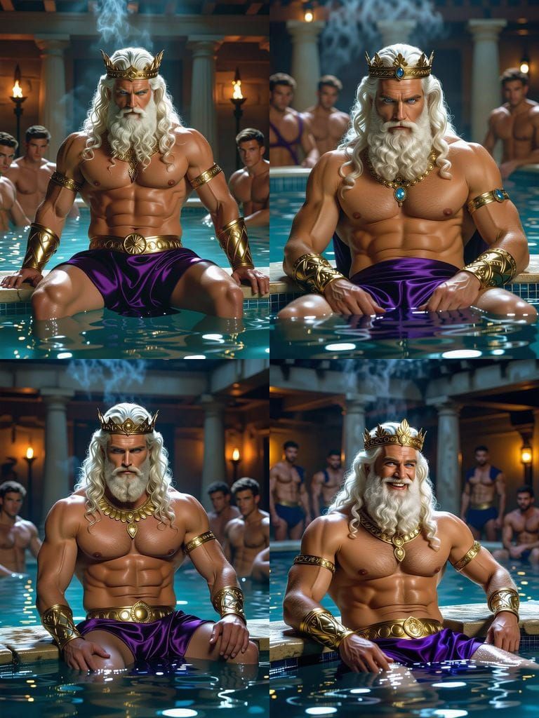 Chiseled King of the Gods in Epic Comic Art