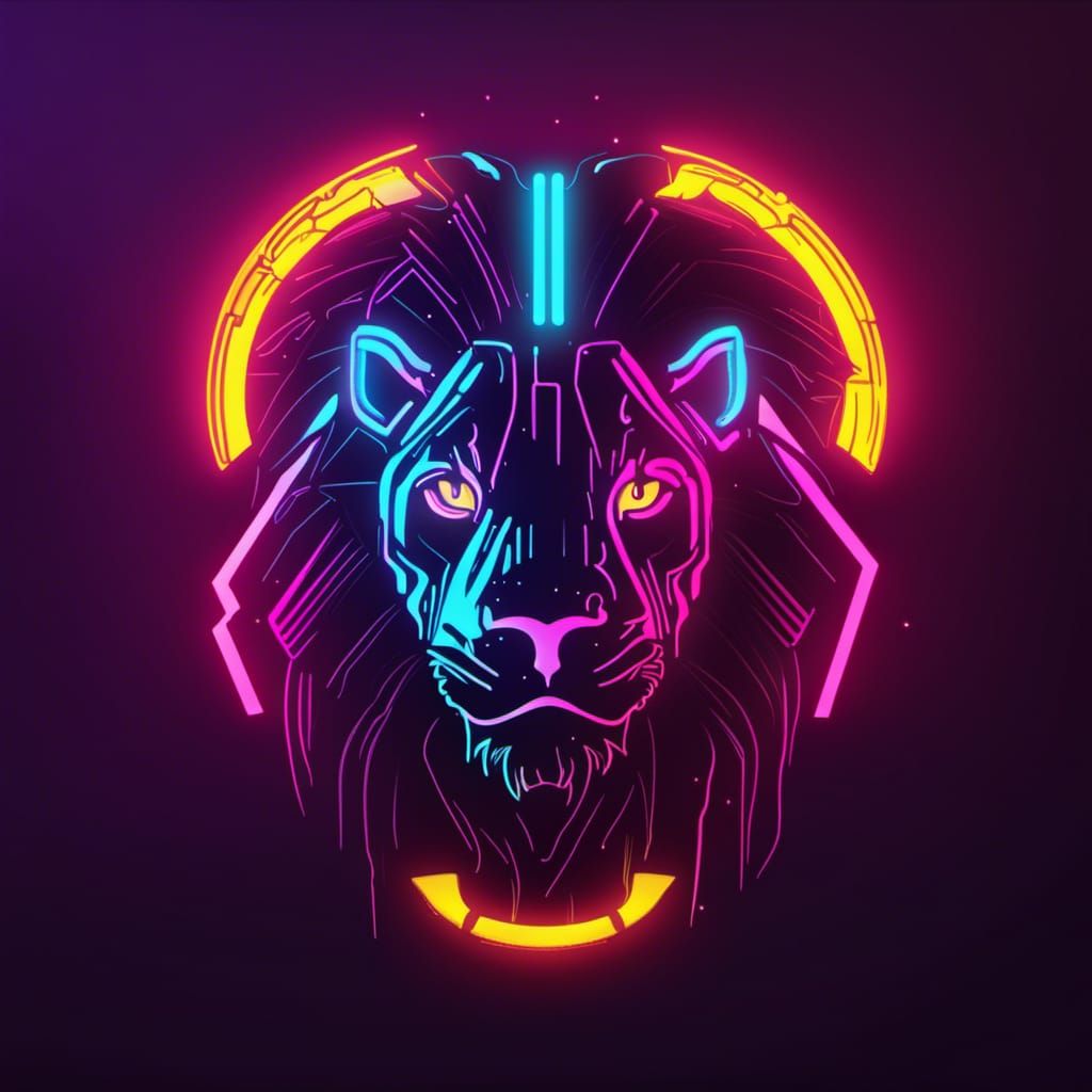 Cyberpunk Lion, Ram, and Scorpio Fusion