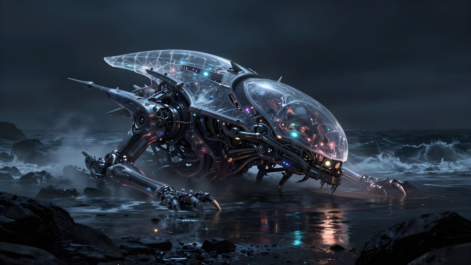 Bioluminescent Alien Ship Washed Ashore