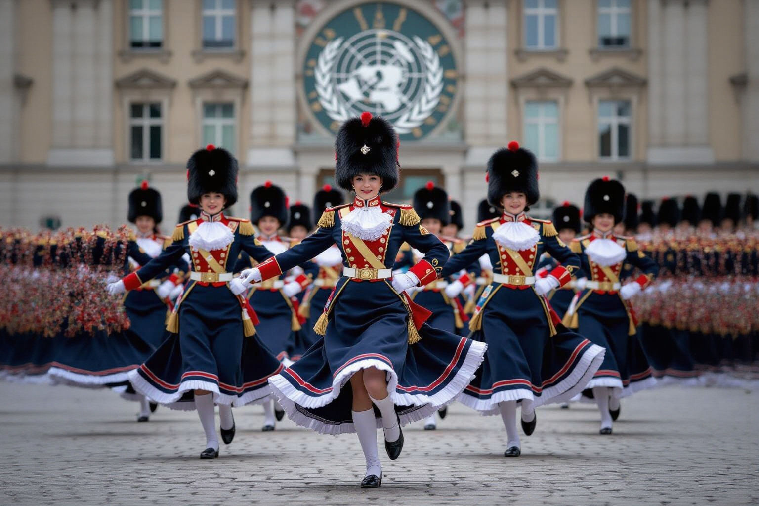 Lilliputian Women Dance the Kasachok in Geneva
