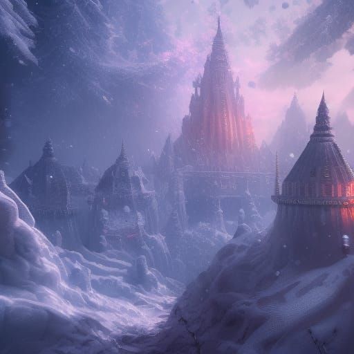 Colorful Snowflakes in Detailed Digital Art