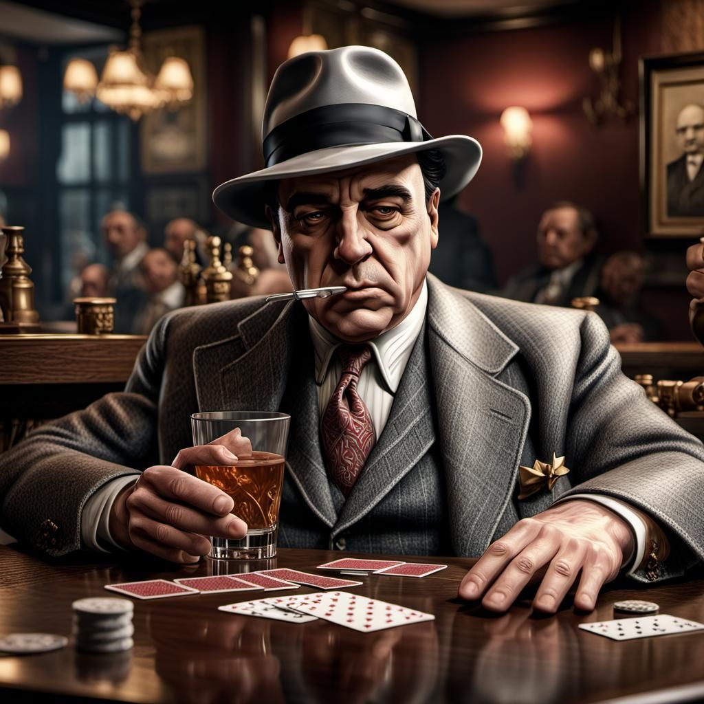 Al Capone at the bar
