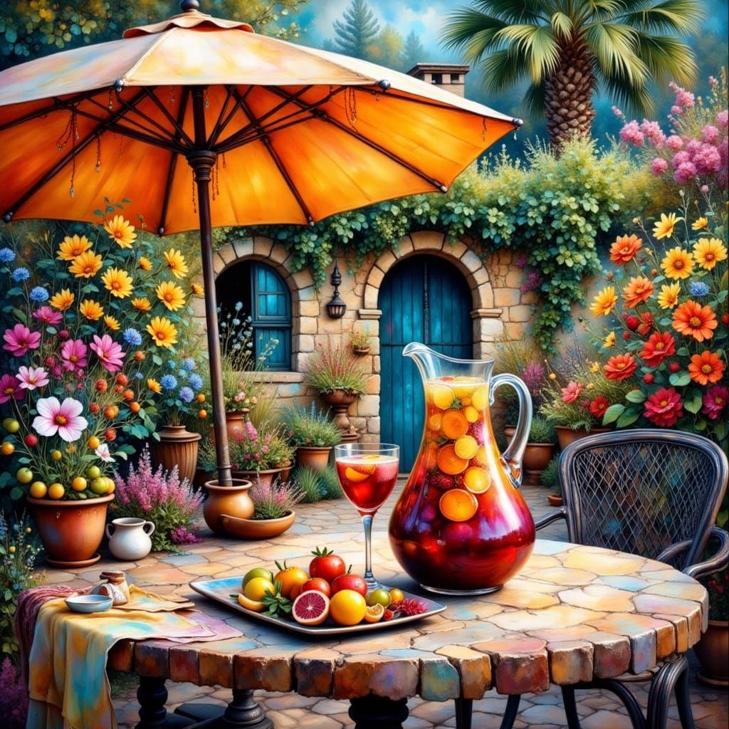 Sangria at Sobrina de Botìn, Impressionist Style