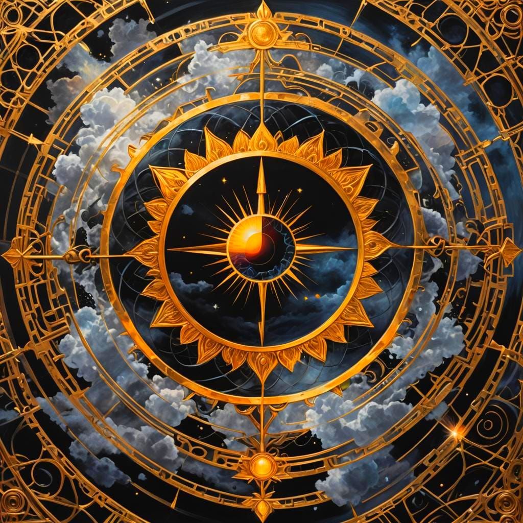 Divine Sun Bathing on Cloud with Energy Lasers