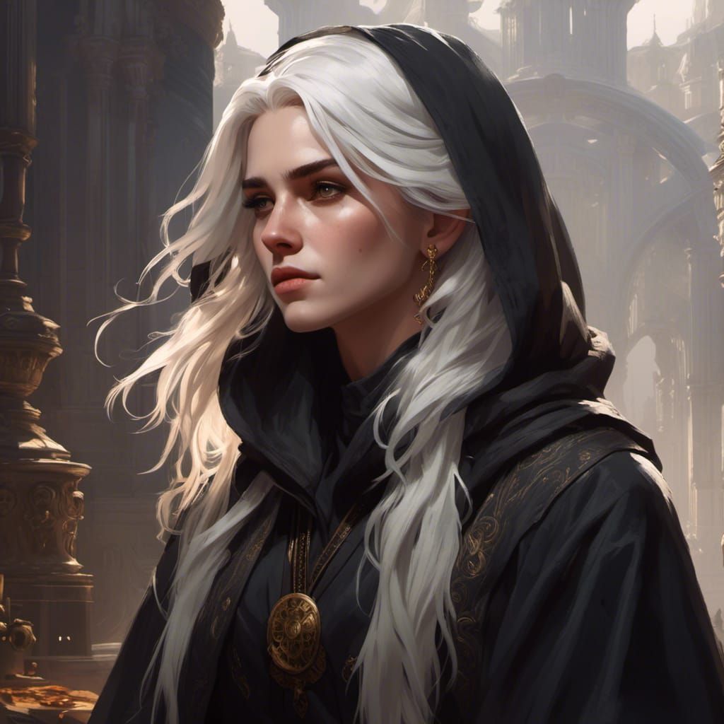 Naive Romani Woman in Wonder: Artgerm, Rutkowski Style