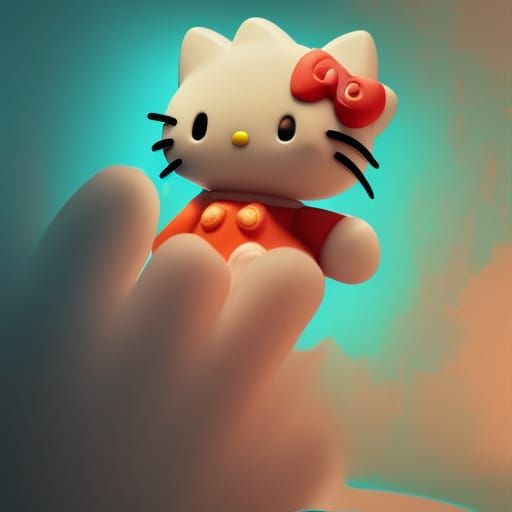 Hyperdetailed Hello Kitty Concept Art