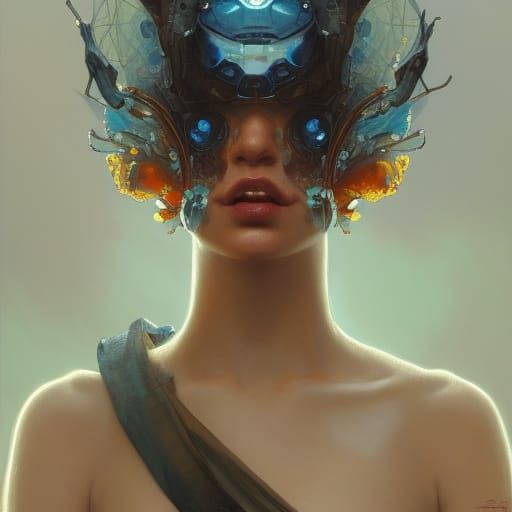 Realistic Virus Portrait in Hyperdetailed Style