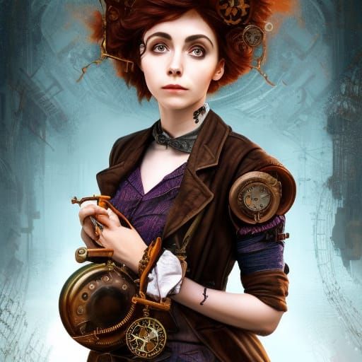 Steampunk Gothic Doctor in Detailed Digital Painting